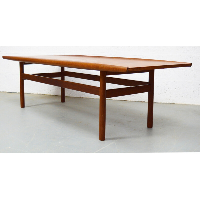 Large Danish coffee table in teak wood - 1960s