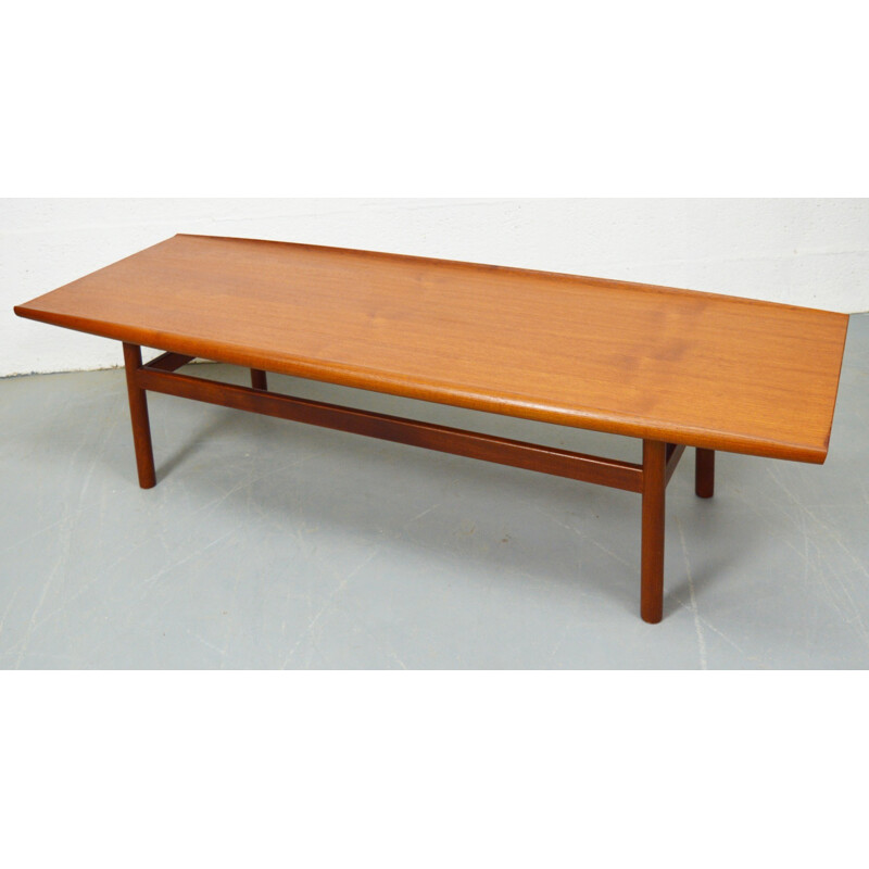 Large Danish coffee table in teak wood - 1960s