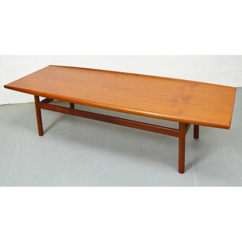 Grande table basse danoise en teck - 1960