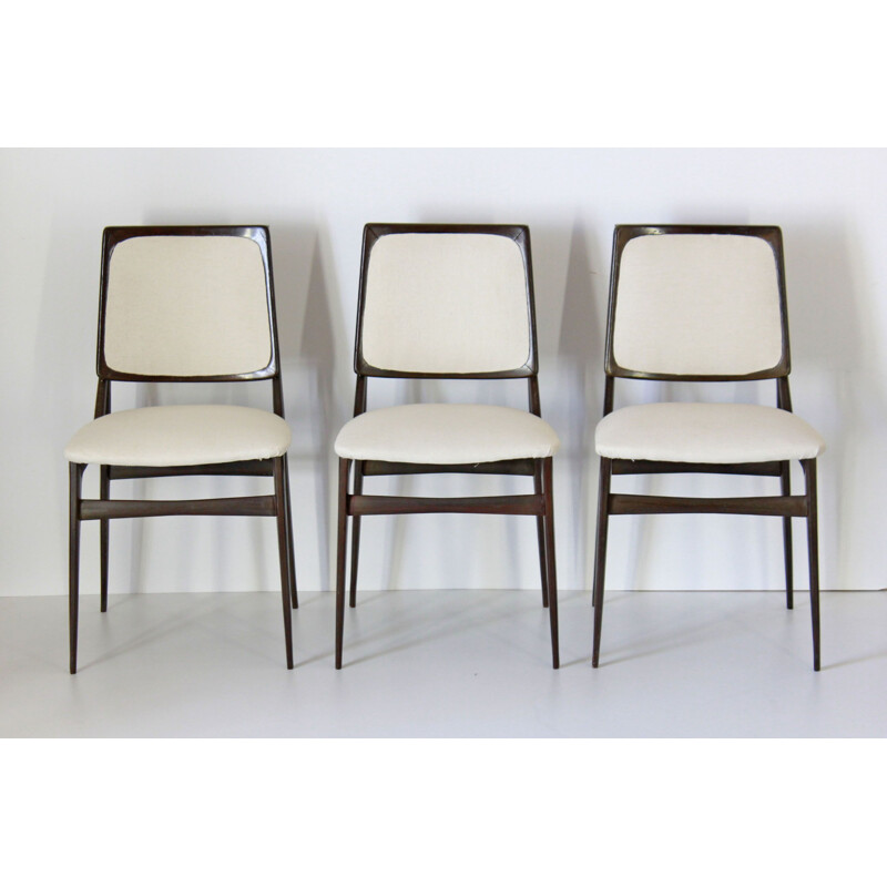 Set Of 6 Vintage Dining Set Chairs By Vittorio Dassi 1960s