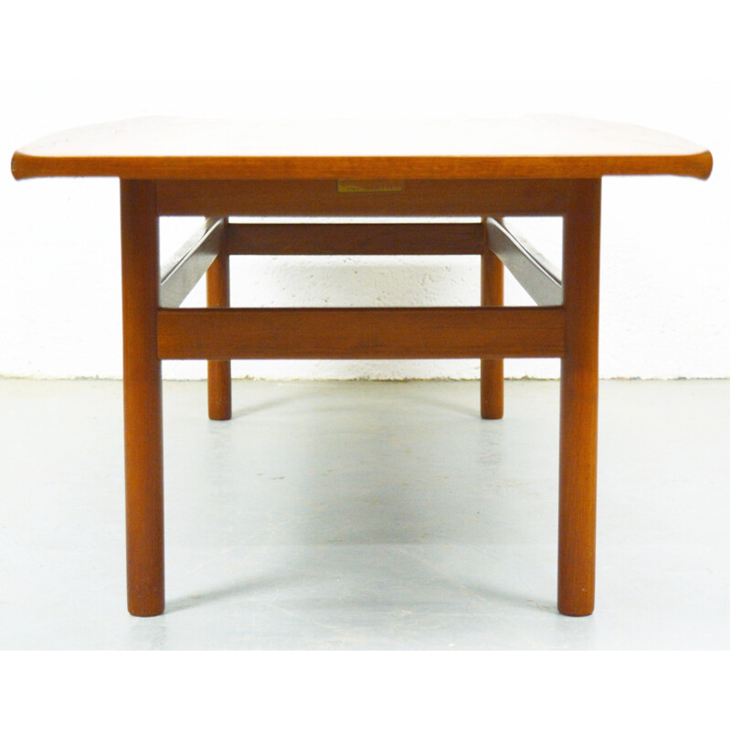 Grande table basse danoise en teck - 1960