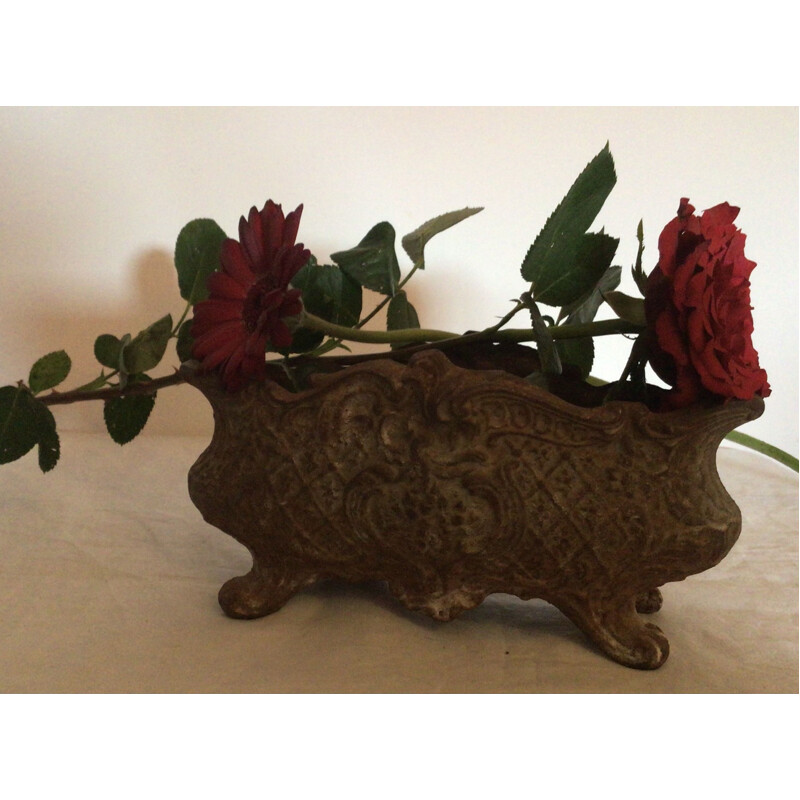 Vintage cast iron planter