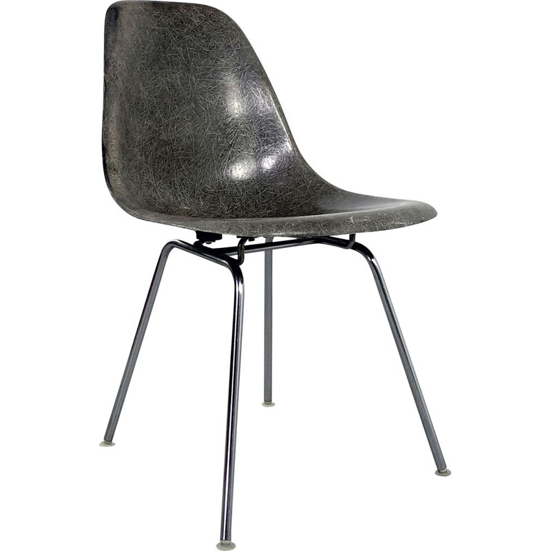 Vintage Grey DSX Side Chair by Charles & Ray Eames for Herman Miller, 1960s