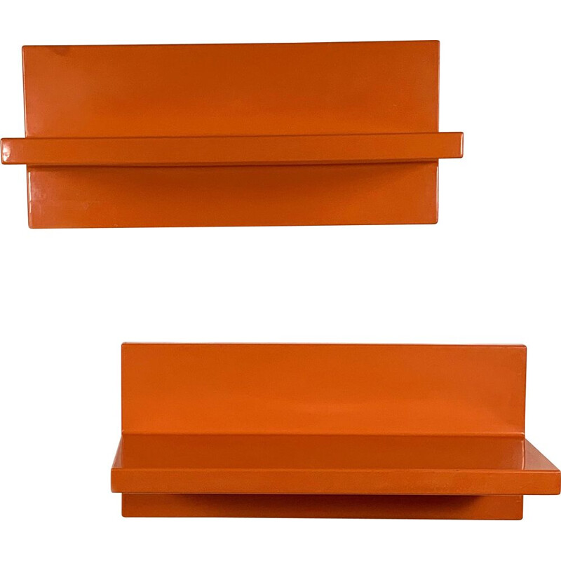 Pair of vintage Wall Shelves by Marcello Siard for Kartell, 1970s