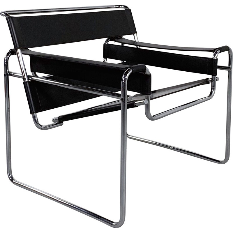 Vintage Wassily B3 Armchair by Marcel Breuer for Gavina, 1960s