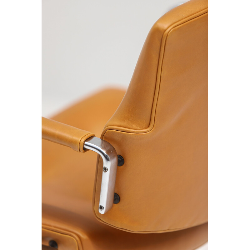 Fauteuil vintage Preben Fabricius et Jorgen Kastholm FK84 pour Kill International 1970