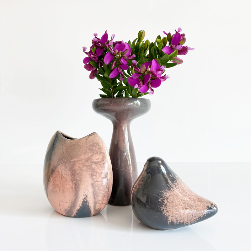 Set of vintage ceramic vases by Otto Gerharz, Germany 1960s