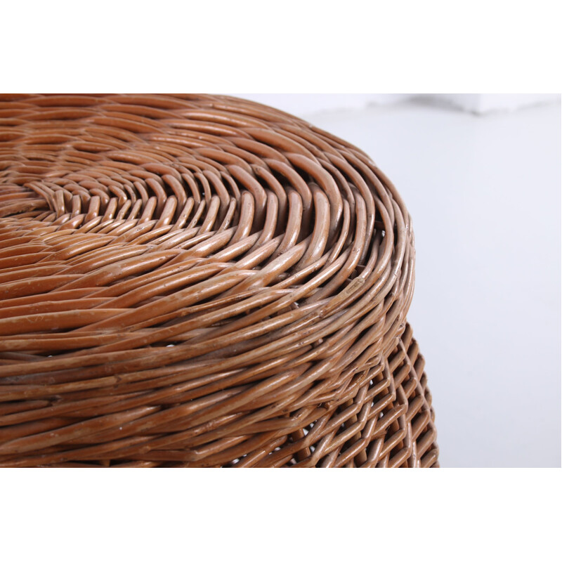 Large vintage wicker basket