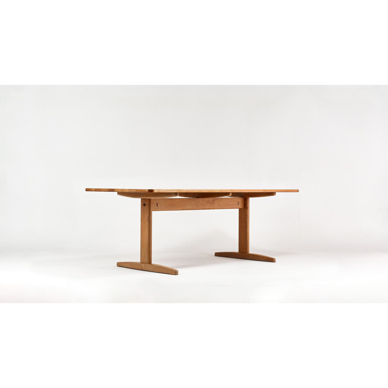 Vintage oak table by Borge Mogensen for C.M. Madsen, Denmark 1960s