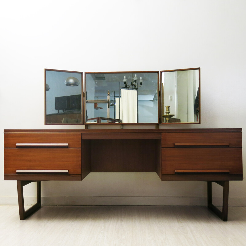 Mid-Century White & Newton dressing table in teakwood - 1960s