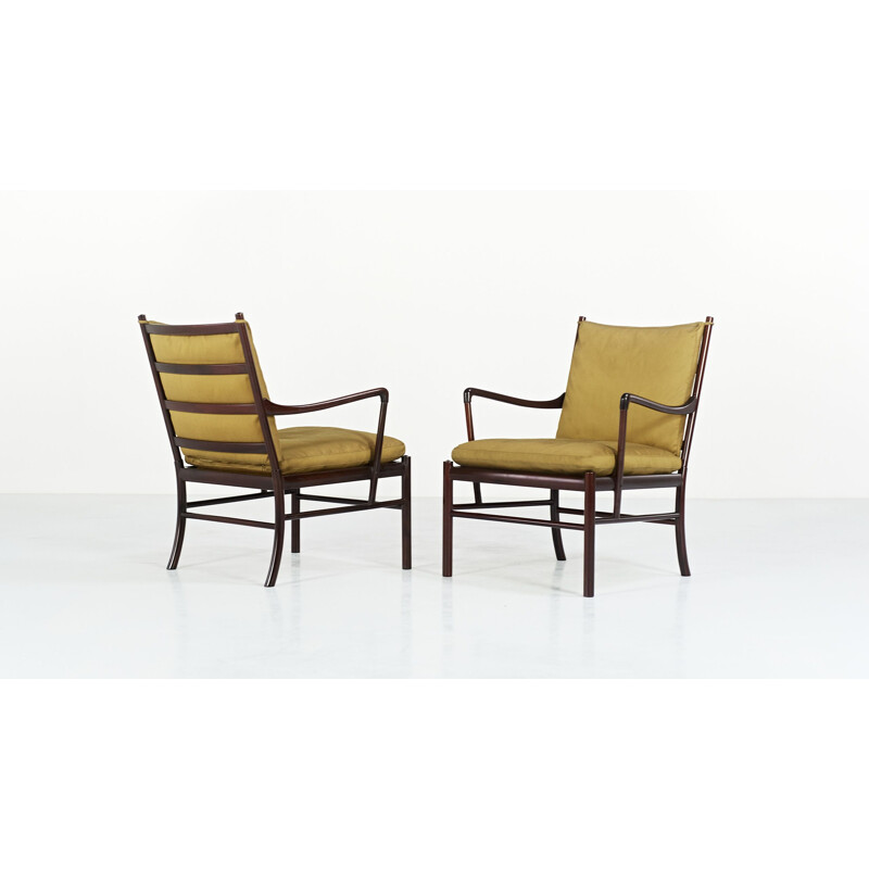 Pair of vintage armchairs Pj 149 by Ole Wanscher for Poul Jeppesen, Denmark 1950s