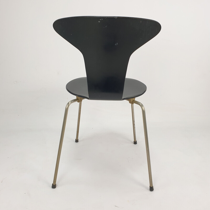 Chaise vintage moustique modèle 3105 par Arne Jacobsen pour Fritz Hansen, Danois 1960