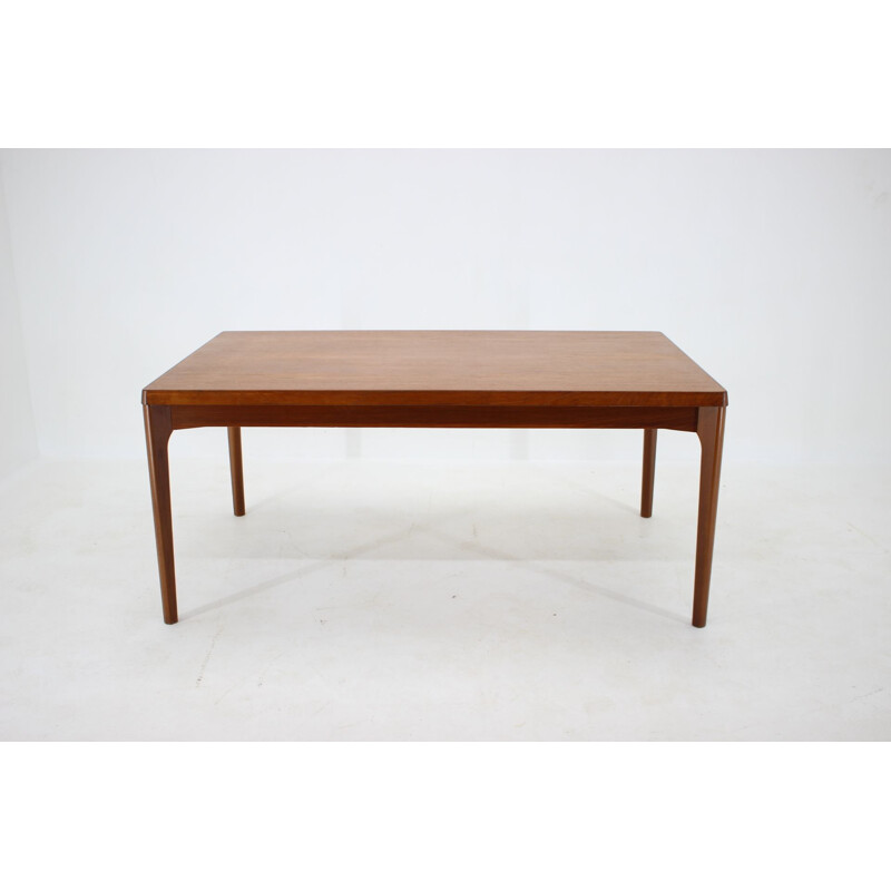 Grande table vintage extensible en teck de Henning Kjærnulf, Danemark 1960