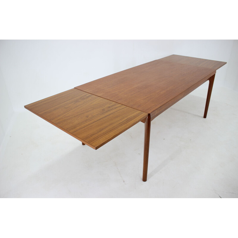 Vintage Henning Kjærnulf Large Teak Extendable Dining Table, Denmark 1960s