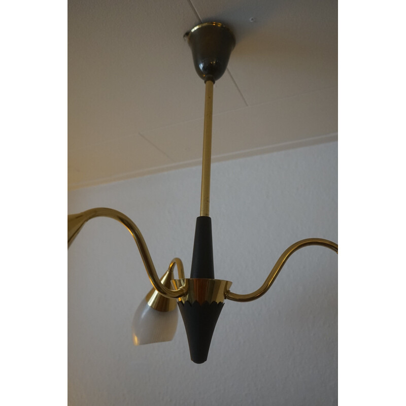 Vintage Stilnovo Ceiling Lamp, Danish 1950s