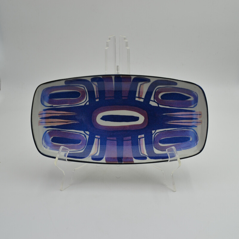 Vintage Tenera dish by Inge-Lise Koefoed for Aluminia 1968s