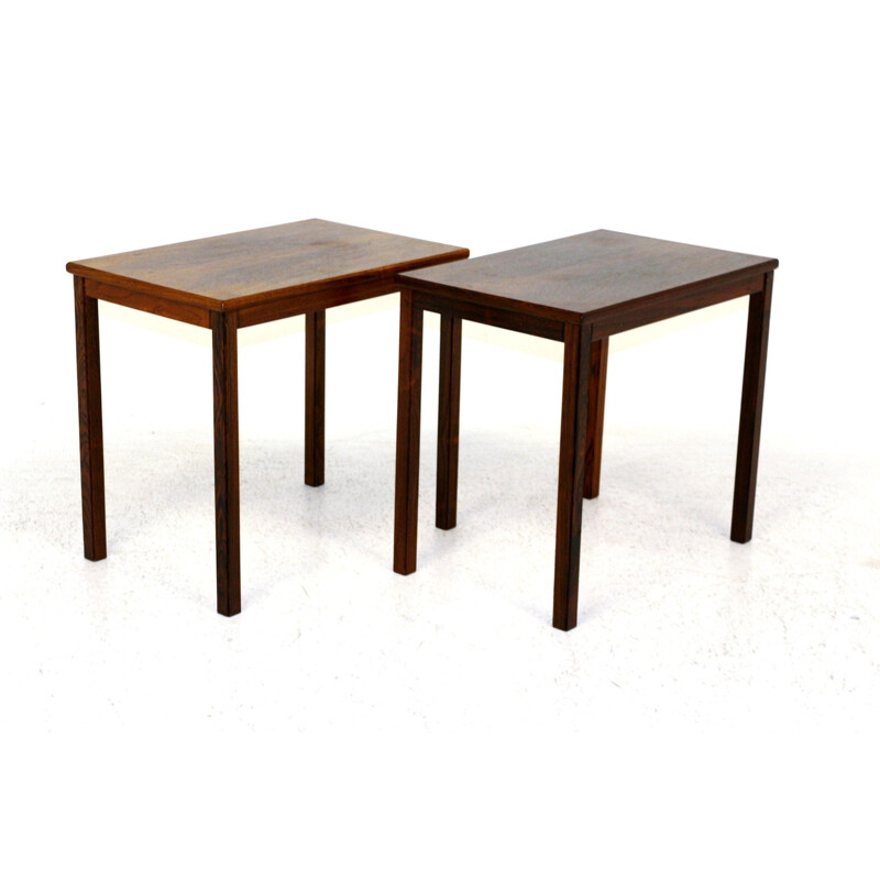 Vintage rosewood side tables, Sweden 1960s