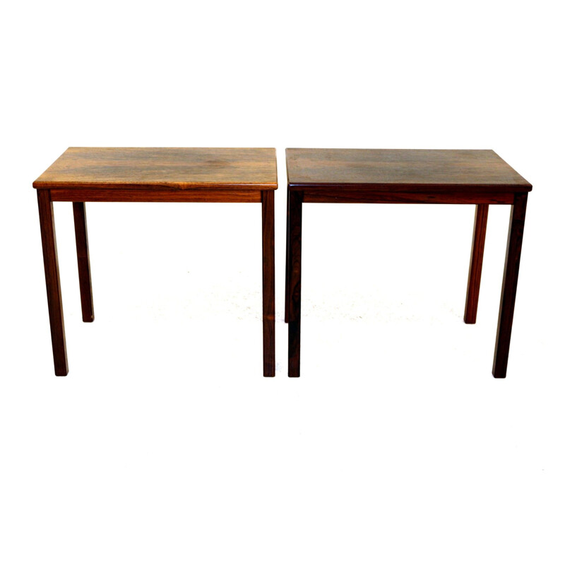 Vintage rosewood side tables, Sweden 1960s