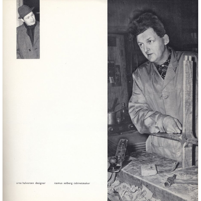 Table basse vintage en acajou de Arne Halvorsen pour Rasmus Solberg, Norvégien 1955