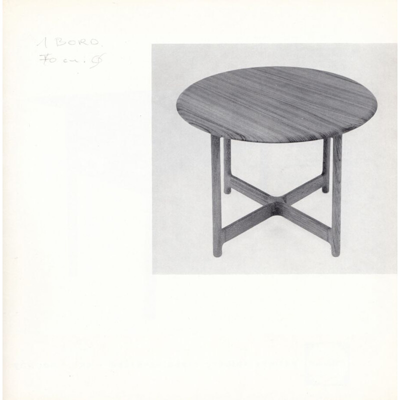 Table basse vintage en acajou de Arne Halvorsen pour Rasmus Solberg, Norvégien 1955