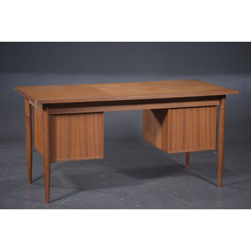 Vintage teak freestanding desk, Danish 1960s