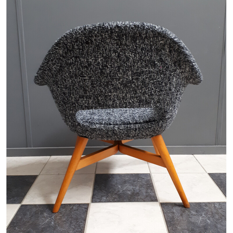 Vintage Shell Chair Miroslav Navratil, Tschechoslowakei 1960