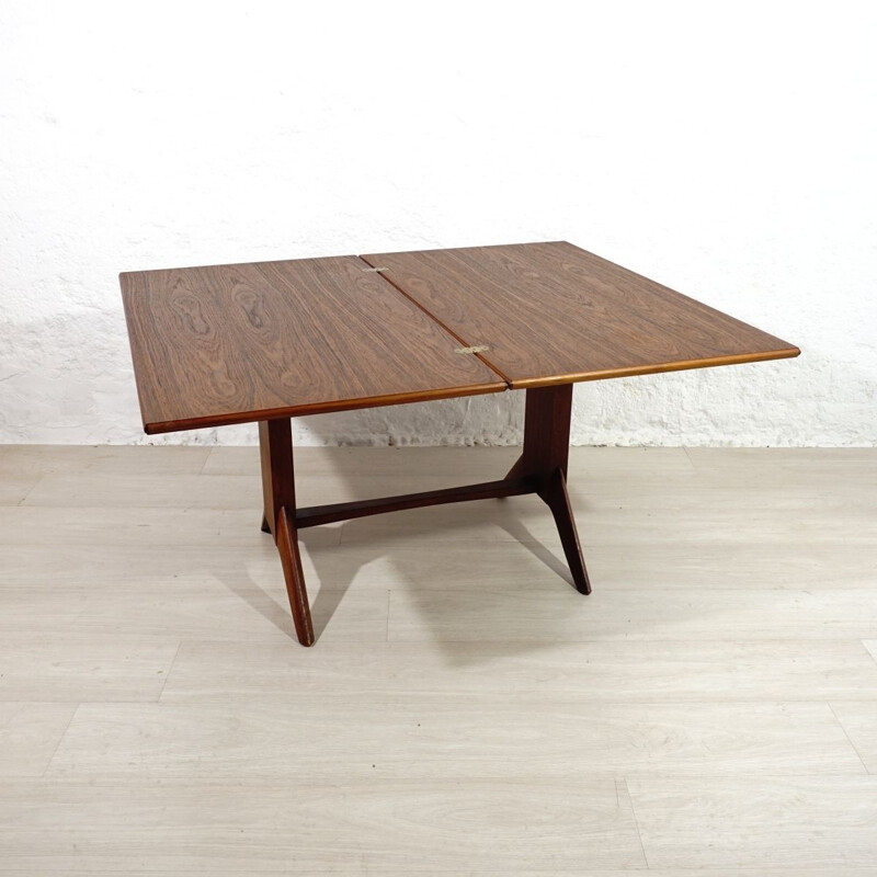 Vintage teak dining table by Wilhelm Renz