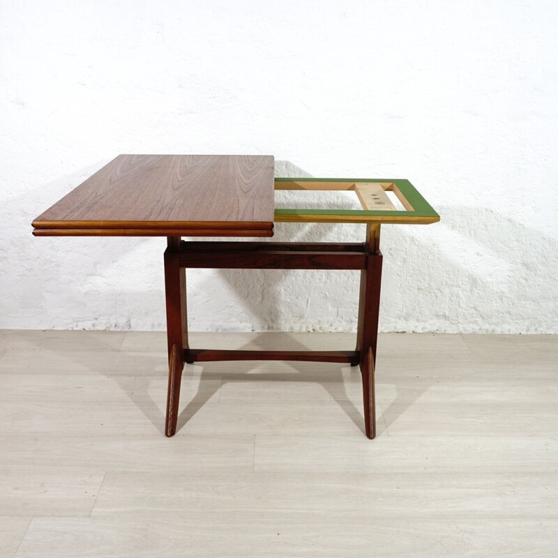 Vintage teak dining table by Wilhelm Renz