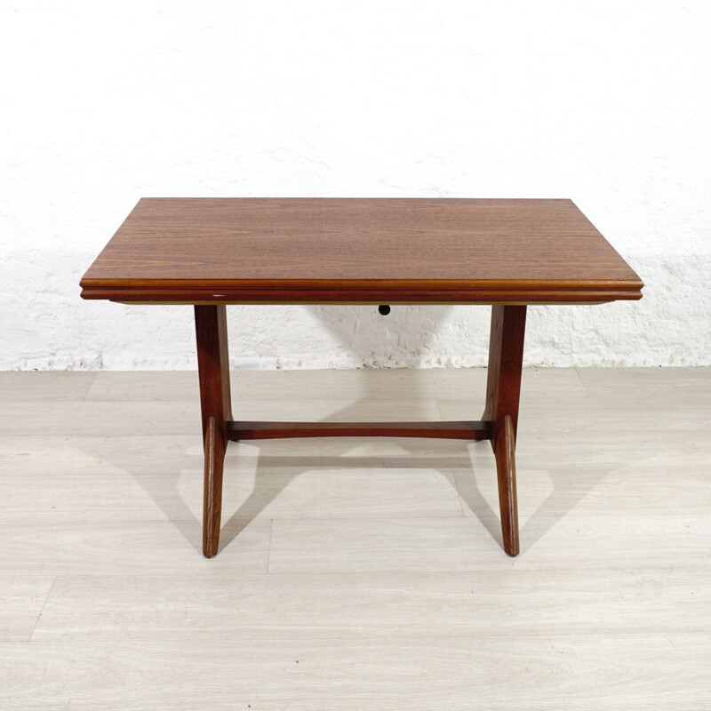 Vintage teak dining table by Wilhelm Renz