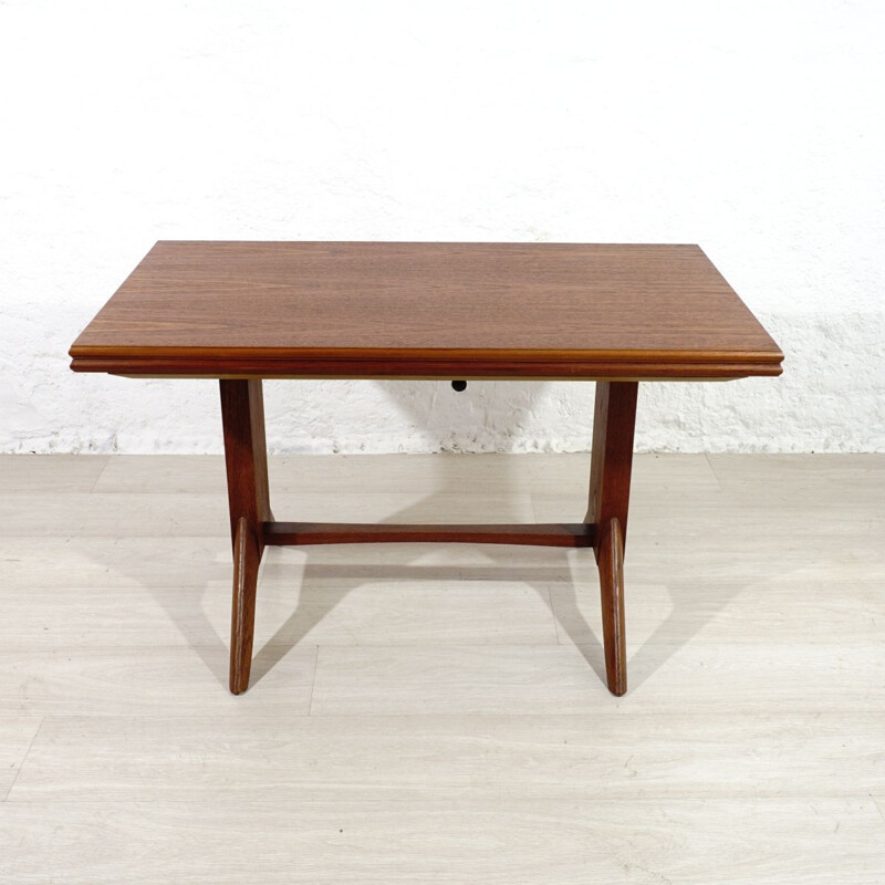 Vintage teak dining table by Wilhelm Renz