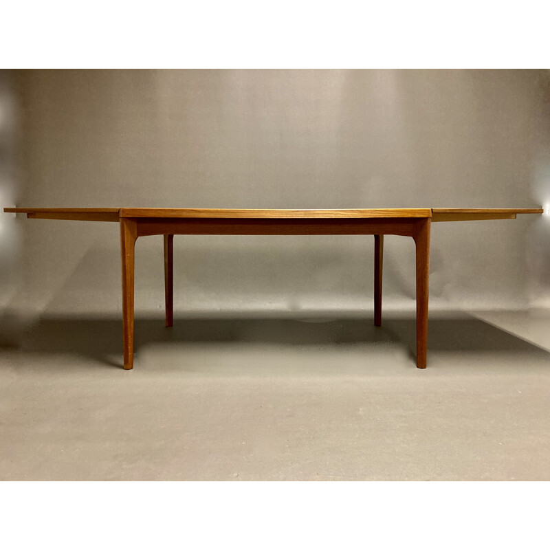 Ensemble de table et chaises vintage en teck, Scandinave 1950