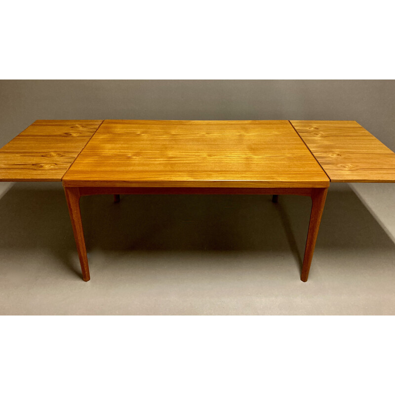 Ensemble de table et chaises vintage en teck, Scandinave 1950