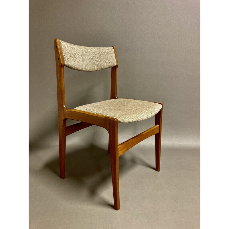 Ensemble de table et chaises vintage en teck, Scandinave 1950