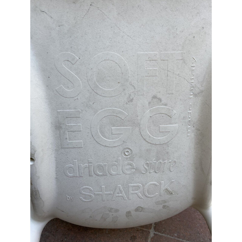 Set di 4 poltrone vintage "Soft Egg" di Philippe Starck, Italia 2005