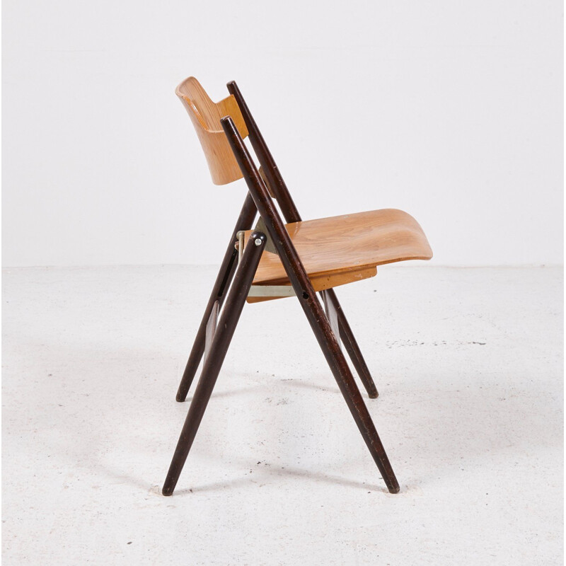 Vintage Model SE18 Foldable Chair by Egon Eiermann for Wilde and Spieth 1852s