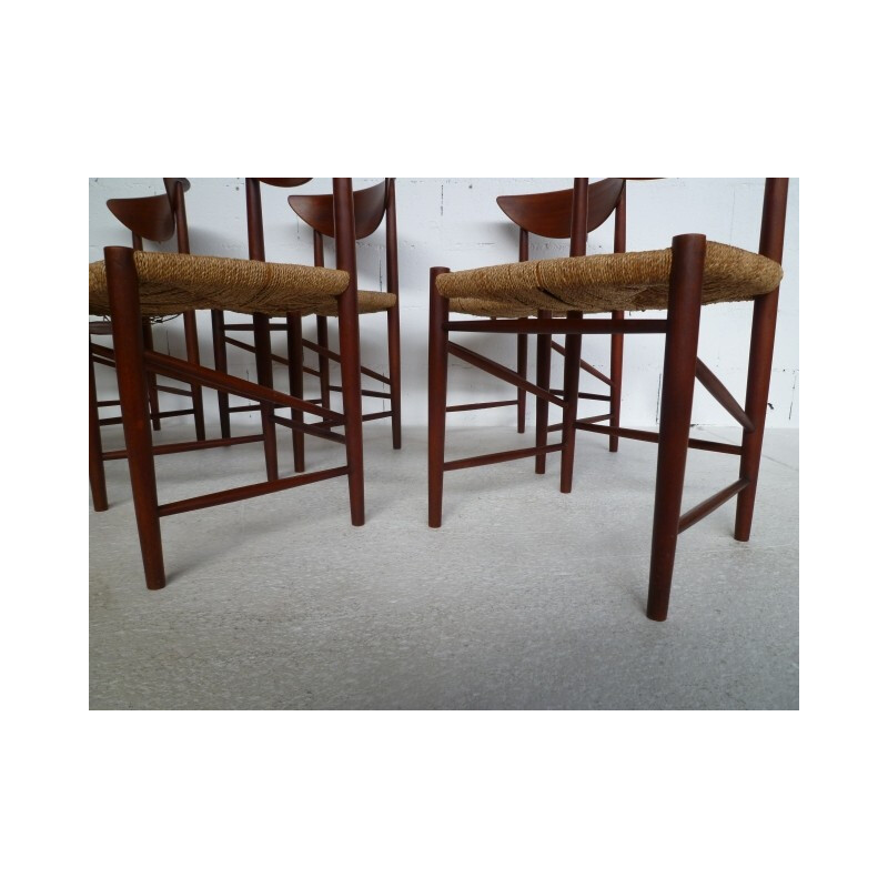 4 vintage Scandinavian chairs, Peter HVIDT and Orla MOLGAARD-NIELSEN - 1950s