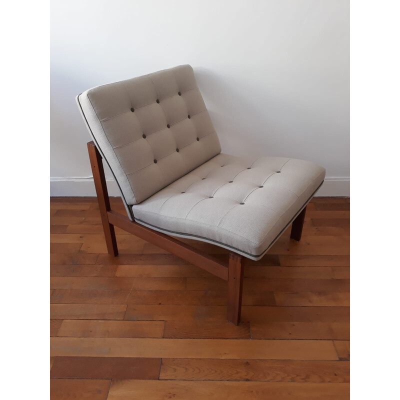 Vintage armchair by Knudsen and Lind by France and son, Danish 1960s