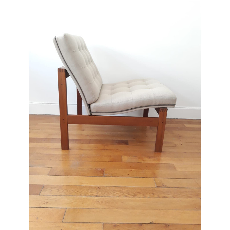 Vintage armchair by Knudsen and Lind by France and son, Danish 1960s