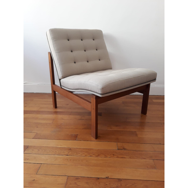 Vintage armchair by Knudsen and Lind by France and son, Danish 1960s