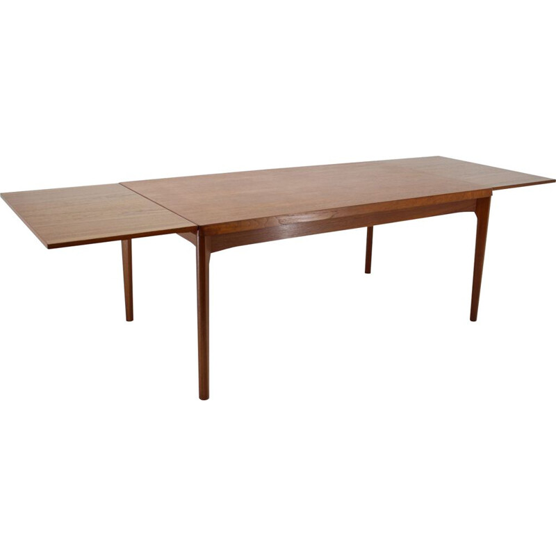 Vintage Henning Kjærnulf Large Teak Extendable Dining Table, Denmark 1960s