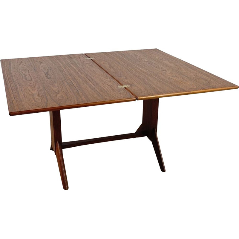 Vintage teak dining table by Wilhelm Renz