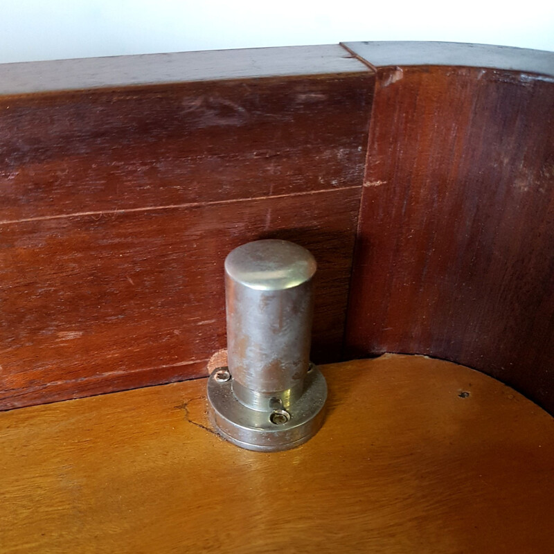 Vintage folding dryer rod in glass plates, 1930