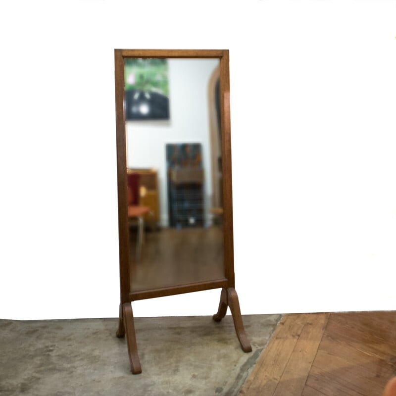 Tailor mirror in wood - 1940s