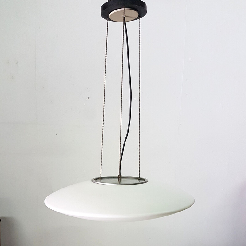 Vintage glazen hanglamp, 1960