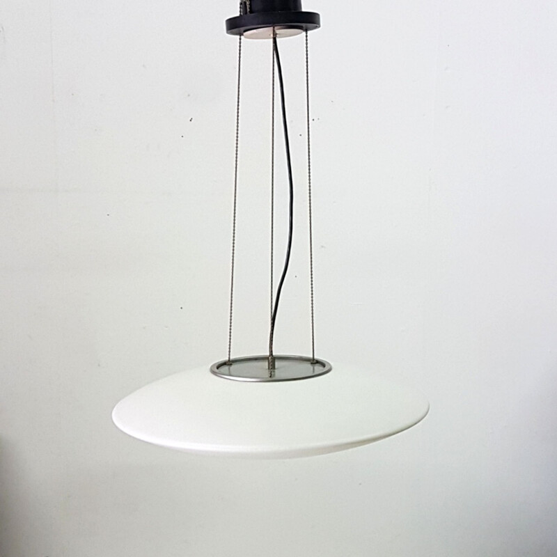 Lámpara de suspensión de cristal vintage, 1960