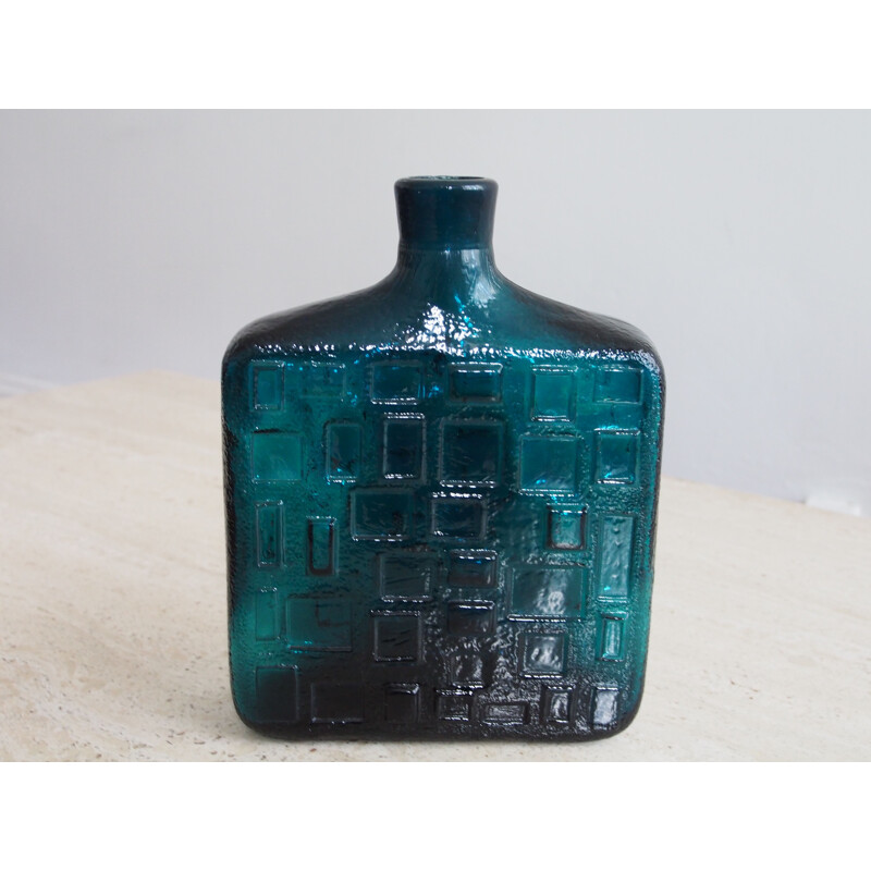 Vintage pressed glass vase, Italy