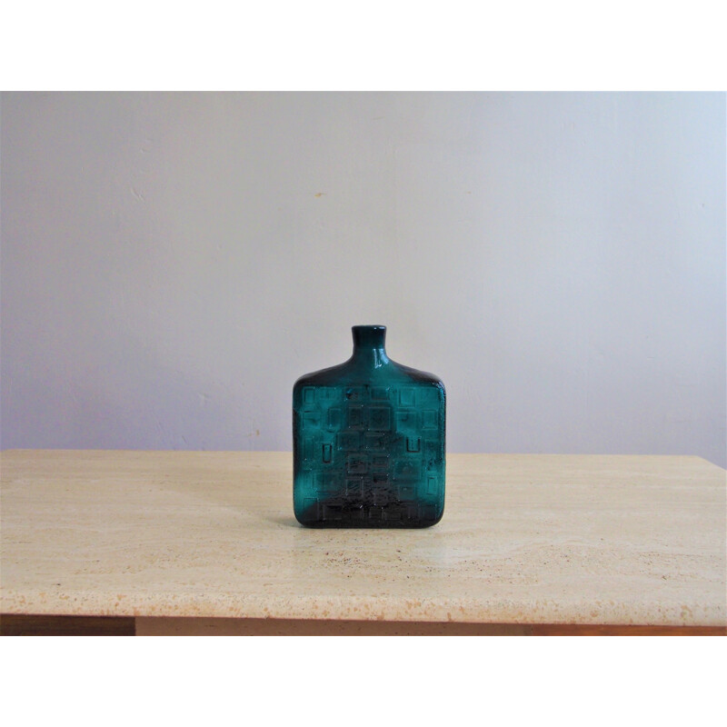 Vintage pressed glass vase, Italy