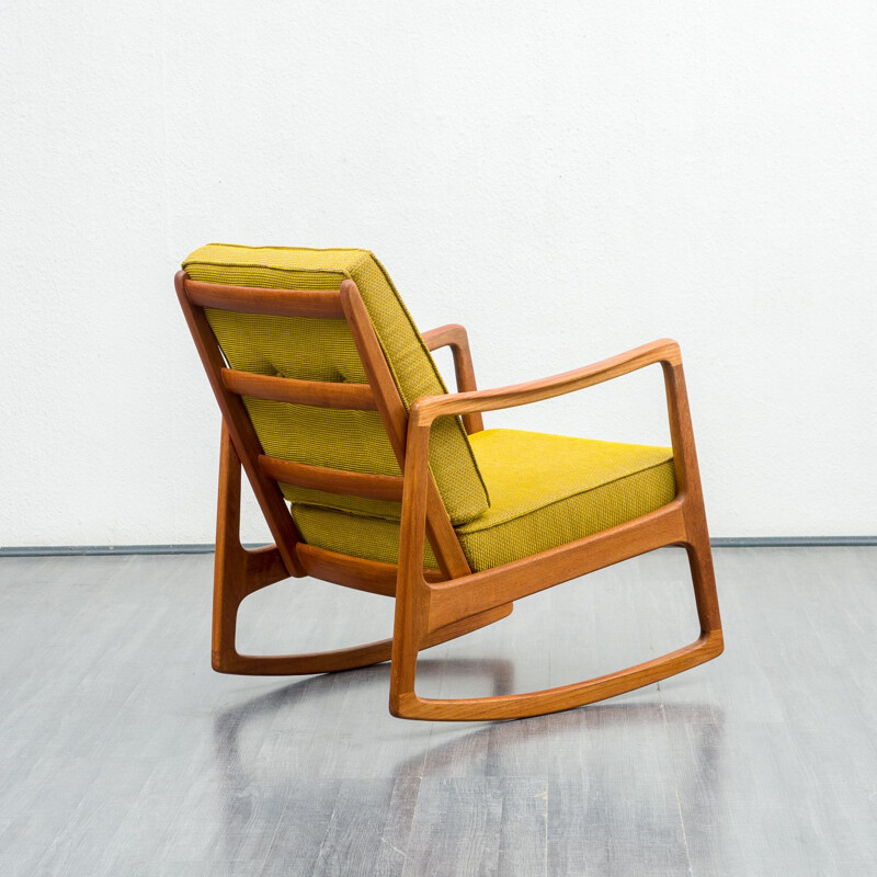 Fauteuil à bascule vintage par Ole Wanscher pour France & Son 1960