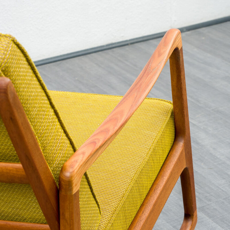 Vintage rocking chair by Ole Wanscher for France & Son 1960s