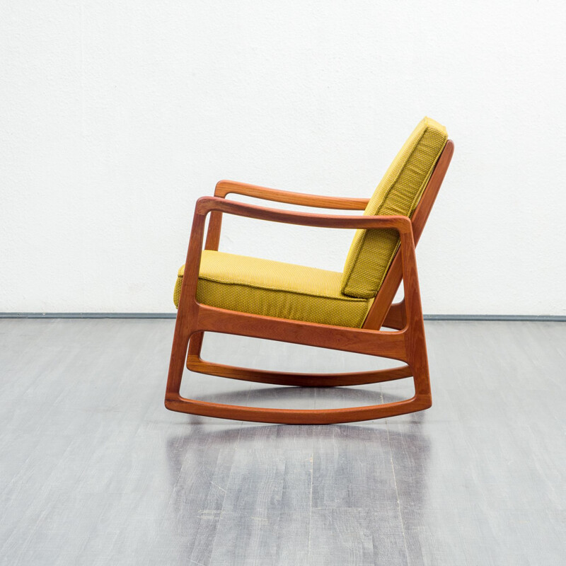 Vintage rocking chair by Ole Wanscher for France & Son 1960s